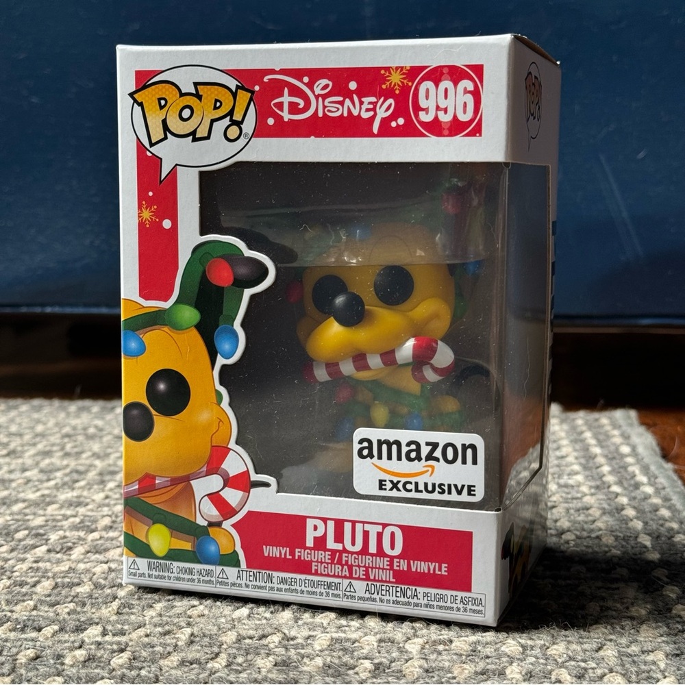 Funko Pop! Disney Holiday Pluto 996 Amazon Exclusive, New